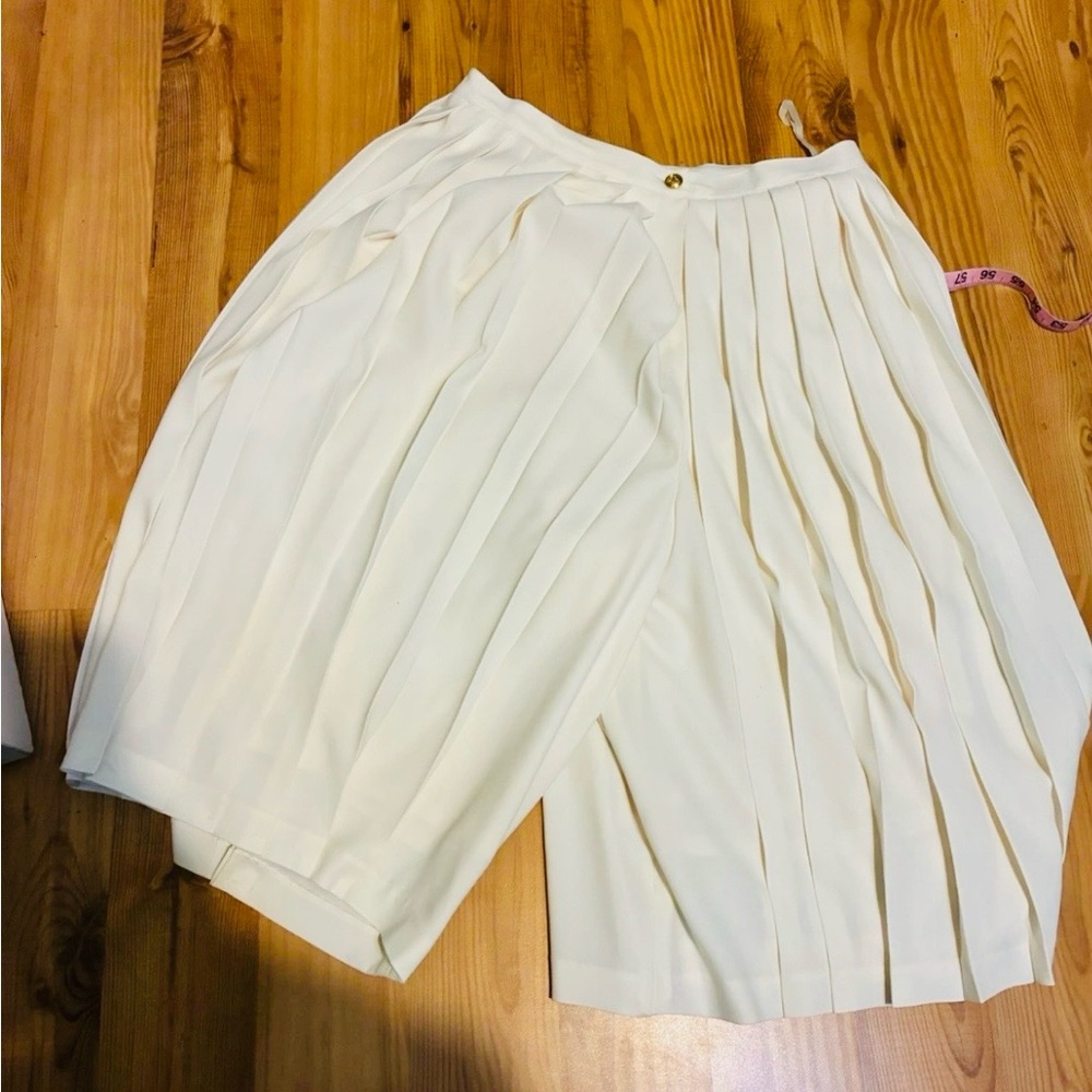 Tory Burch Cream Pleated Garment NWT